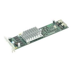 SUPERMICRO COMPUTER Supermicro AOC-USASLP-S8iR 8 Port Serial ATA/SAS RAID Controller - 256MB DDR2 - Universal I/O - Up to 300MBps per Port - 2 x SAS x4 SAS 300 - Serial Attach