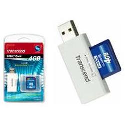 TRANSCEND INFORMATION TRANSCEND 4GB SDHC6 WITH RDS5W CARD READER