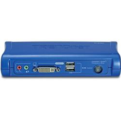 TRENDNET - CONSUMER TRENDnet 2-port DVI USB KVM Switch with Audio Kit - 2 x 1 - 2 x Type B USB, 2 x DVI-I