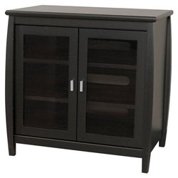 Techcraft SWD30B TV Stand - Glass - Black