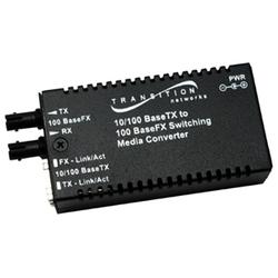 TRANSITION NETWORKS Transition Networks Mini 10/100 Bridging Stand-Alone Media Converter - 1 x RJ-45 , 1 x SC - 10/100Base-TX, 100Base-FX