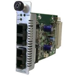 TRANSITION NETWORKS Transition Networks Point System Slide-In-Module Media Converter - 1 x SC , 1 x SC Single Fiber