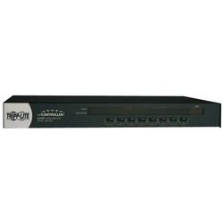 Tripp Lite 8-Port 1U Rackmount USB/PS2 KVM Switch - 8 x 1 - 8 x HD-15 - 1U - Rack-mountable