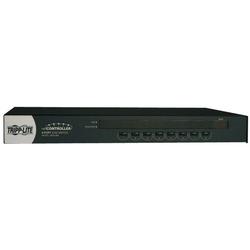 Tripp Lite 8-Port 1U Rackmount USB/PS2 KVM Switch - 8 x 1 - 8 x HD-15 - 1U - Rack-mountable