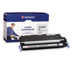 VERBATIM Verbatim Q7560A Black Toner Cartridge For HP Color LaserJet 3000 Printer - Black