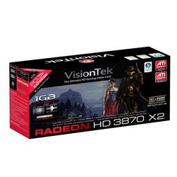 VISIONTEK Visiontek Radeon HD 3870 X2 Graphics Card - ATi Radeon HD 3870 X2 840MHz - 1GB GDDR3 SDRAM 512bit - Retail