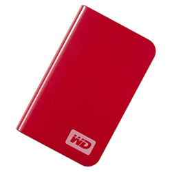 WESTERN DIGITAL - RETAIL Western Digital 160GB My Passport Essential USB 2.0 Portable Hard Drive - Cherry Red