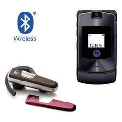 Gomadic Wireless Bluetooth Headset for the Motorola MOTORAZR V3t