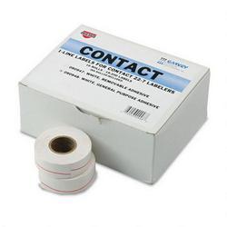 Consolidated Stamp 1 Line Pricemarker Labels, 7/16 x 13/16, White, 1200/Roll, 16 Roll Box
