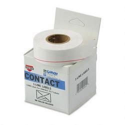 Consolidated Stamp 1 Line Pricemarker Labels, 7/16 x 13/16, White, 1200/Roll, 3 Roll Box
