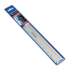 Acme United Corporation 12 Heavy Duty Anodized Aluminum Ruler, Beveled/Cut Edge, Imperial/Metric Scale