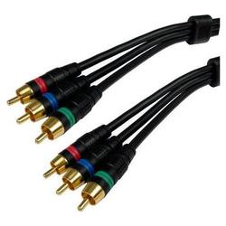 CABLES UNLIMITED 15' Component Video Cable Blak