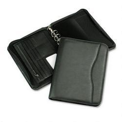 Daytimer/Acco Brands Inc. 2008 5 1/2 x 8 1/2 Black Avalon Leather-Like Vinyl Personal Organizer Binder