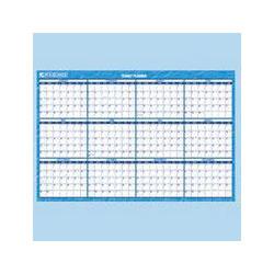 At-A-Glance 2008 Reversible/Erasable Horizontal Format Wall Planner, Yearly, 48 x 32 , Blue/White