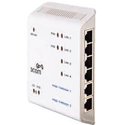 3COM - SWITCHES AND HUBS 3Com IntelliJack NJ2000 Gigabit Switch - 4 x 10/100/1000Base-T LAN, 1 x 10/100/1000Base-T Uplink