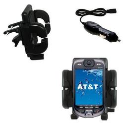 Gomadic AT&T SX66 PPC Auto Vent Holder with Car Charger - Uses TipExchange