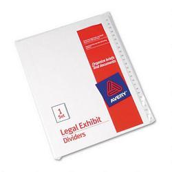 Avery-Dennison Allstate® Style Legal Side Tab Dividers, Tab Titles 51 75, 11 x 8 1/2, 25/Set