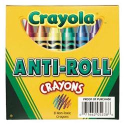 Binney And Smith Inc. Anti Roll Crayons (BIN52038B)