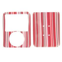 Wireless Emporium, Inc. Apple iPod Nano (3rd Gen) Red Stripes Snap-On Protector Case