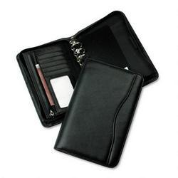 Daytimer/Acco Brands Inc. Avalon Leather Like Vinyl Personal Organizer Binder, 3 3/4 x 6 3/4, Black