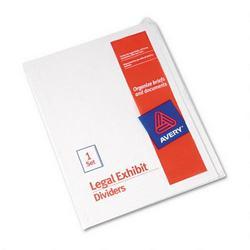 Avery-Dennison Avery® Style Legal Side Tab Dividers, Blank Tabs, 11 x 8 1/2, 25/Set