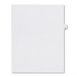Avery-Dennison Avery® Style Legal Side Tab Dividers, Tab Title 33, 11 x 8 1/2, 25/Pack