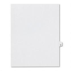 Avery-Dennison Avery® Style Legal Side Tab Dividers, Tab Title 42, 11 x 8 1/2, 25/Pack