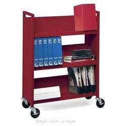 BRETFORD BOOKTRUCK - THREE SLANT SHELVES