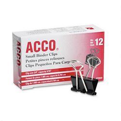 Acco Brands Inc. Binder Clips, 3/4 Capacity, 3/8 Wide