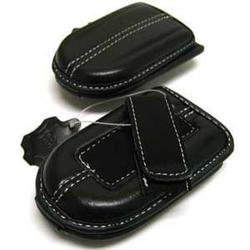 Wireless Emporium, Inc. Black Premium Cowhide Pouch for Motorola W755