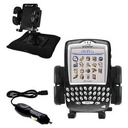 Gomadic Blackberry 7750 Auto Bean Bag Dash Holder with Car Charger - Uses TipExchange