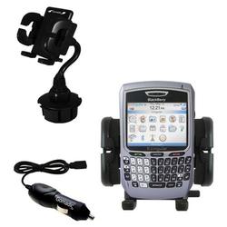 Gomadic Blackberry 8700c Auto Cup Holder with Car Charger - Uses TipExchange