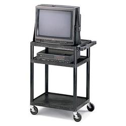 BRETFORD Bretford BPDUO-E4 A/V Utility Cart - Plastic - Black