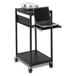 BRETFORD Bretford ECILS2-BK Compact Cart - Steel - Black