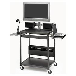 BRETFORD Bretford TC12FCFF-BK Presentation Cart - Steel - Black