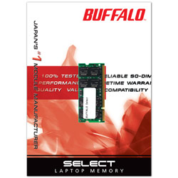 Buffalo Technology Buffalo Select 2GB DDR2 SODIMM PC2-5300 Unbuffered Non ECC