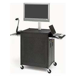 BRETFORD CABINET FLAT PANEL CART (TC15FC-BK)