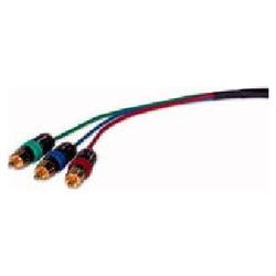 CABLES TO GO Cables To Go Component Video Interconnect Cable - Plenum Rated - 3 x RCA - 3 x RCA - 50ft - Black