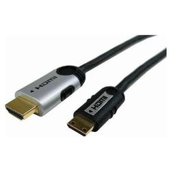 CABLES UNLIMITED Cables Unlimited 2Mtr HDMI to Mini-HDMI cables with Gold Connectors - 1 x Type A HDMI - 1 x HDMI - 6.6ft - Black
