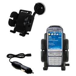Gomadic Cingular 2125 Auto Windshield Holder with Car Charger - Uses TipExchange