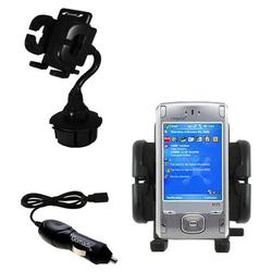 Gomadic Cingular 8100 Auto Cup Holder with Car Charger - Uses TipExchange