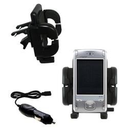 Gomadic Cingular 8125 Auto Vent Holder with Car Charger - Uses TipExchange