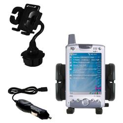 Gomadic Cingular iPaq h6320 Auto Cup Holder with Car Charger - Uses TipExchange