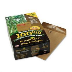 Ampad/Divi Of American Pd & Ppr Clasp Envelopes, Natural Brown, Recycled, 9 x 12, 110 Per Box