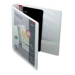 Cardinal Brands Inc. ClearVue™ XtraLife® Slant D® Presentation Binder, White, 1 1/2 Capacity