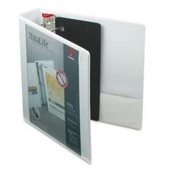 Cardinal Brands Inc. ClearVue™ XtraLife® Slant D® Presentation Binder, White, 2 Capacity