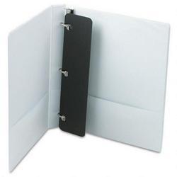 Cardinal Brands Inc. ClearVue™ XtraValue™ D Ring Presentation Binder, White Vinyl, 1 Capacity