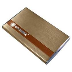 TOP & TECH Coolmax HD-250C-ESATA 2.5 Hard Drive Enclosure - Storage Enclosure - 1 x 2.5 - Internal - Copper