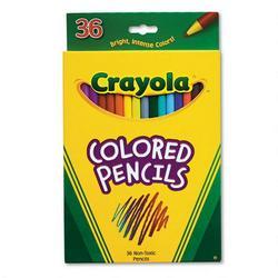 Binney And Smith Inc. Crayola® Presharpened Long Colored Pencils, Thick 3.3mm Lead, 36 Color Set