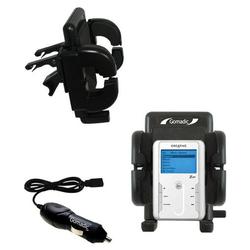 Gomadic Creative Zen Touch Auto Vent Holder with Car Charger - Uses TipExchange